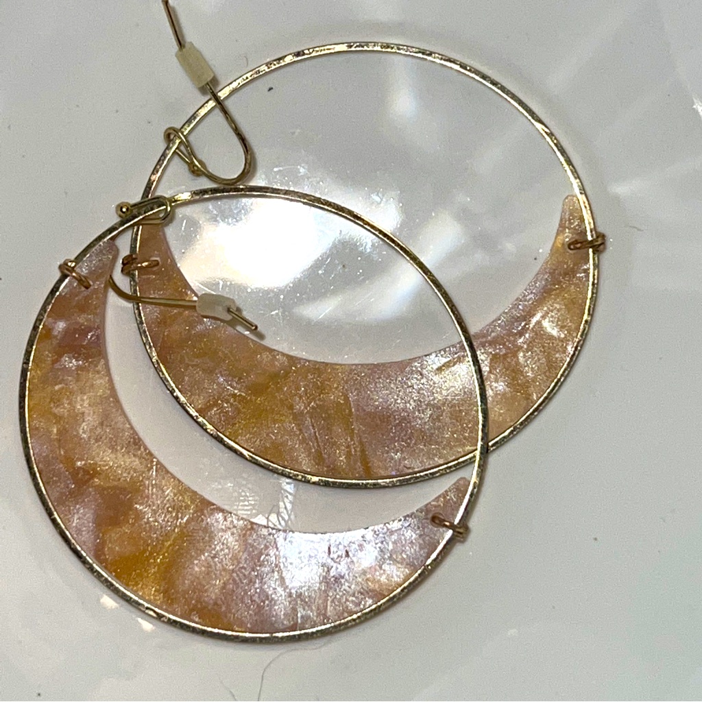 Capiz Shell Hoops